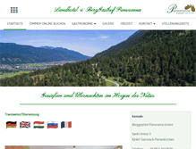 Tablet Screenshot of berggasthof-panorama.de